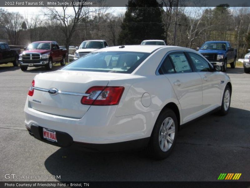 White Suede / Light Stone 2012 Ford Taurus SE