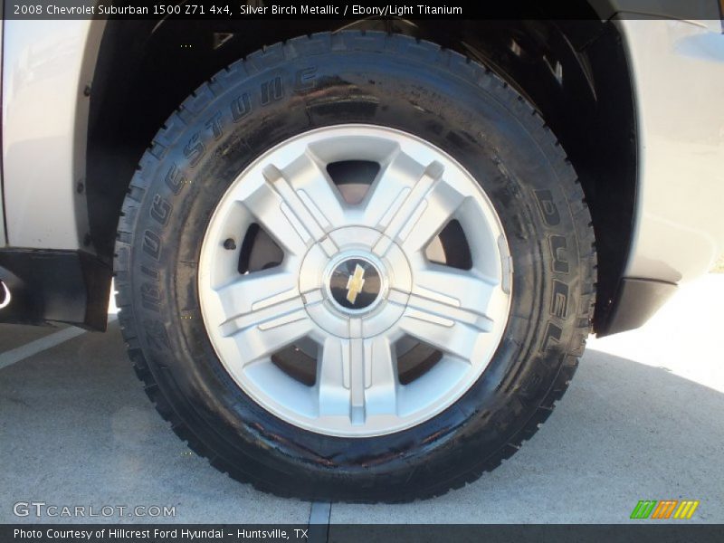 Silver Birch Metallic / Ebony/Light Titanium 2008 Chevrolet Suburban 1500 Z71 4x4