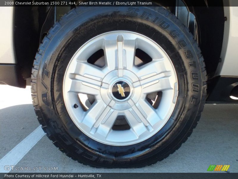 Silver Birch Metallic / Ebony/Light Titanium 2008 Chevrolet Suburban 1500 Z71 4x4