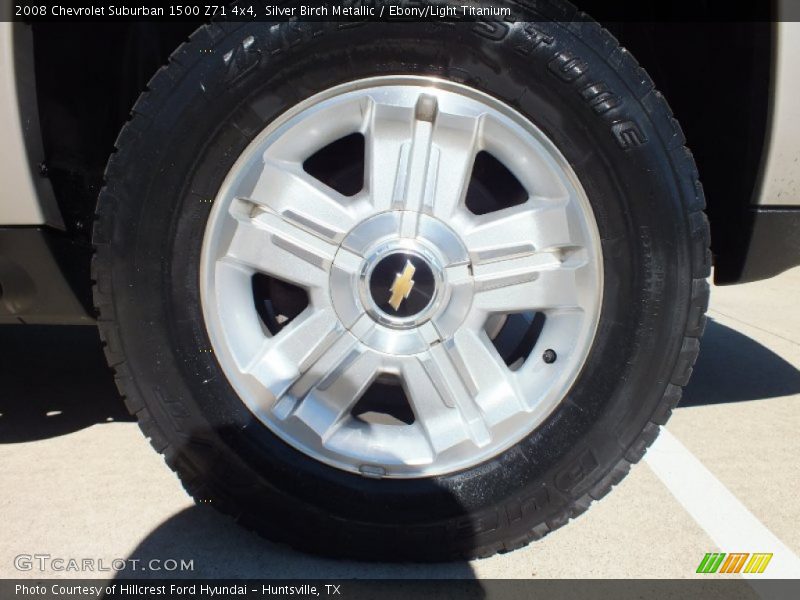 Silver Birch Metallic / Ebony/Light Titanium 2008 Chevrolet Suburban 1500 Z71 4x4