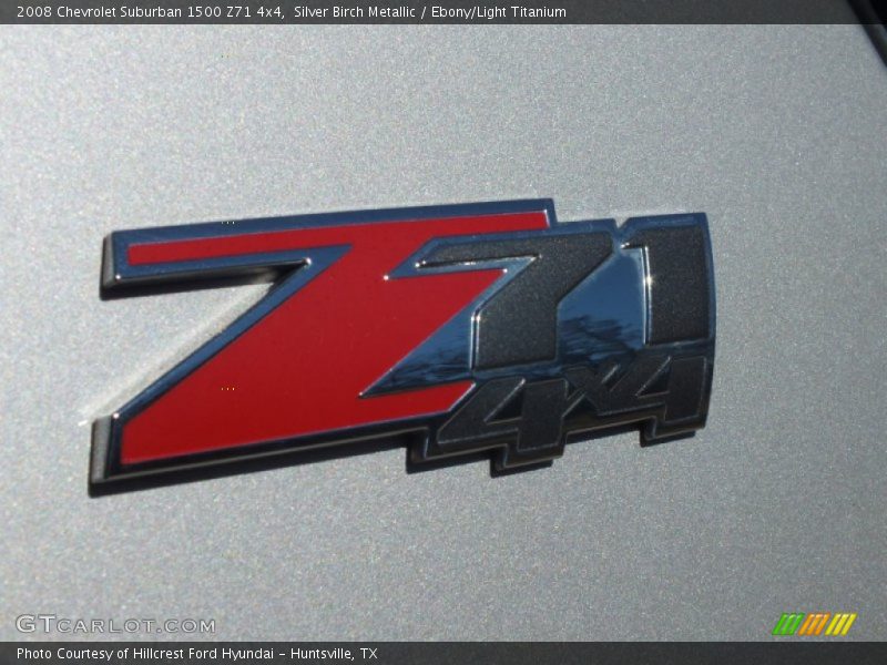 Silver Birch Metallic / Ebony/Light Titanium 2008 Chevrolet Suburban 1500 Z71 4x4