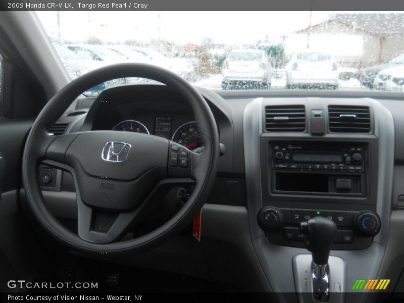 Tango Red Pearl / Gray 2009 Honda CR-V LX