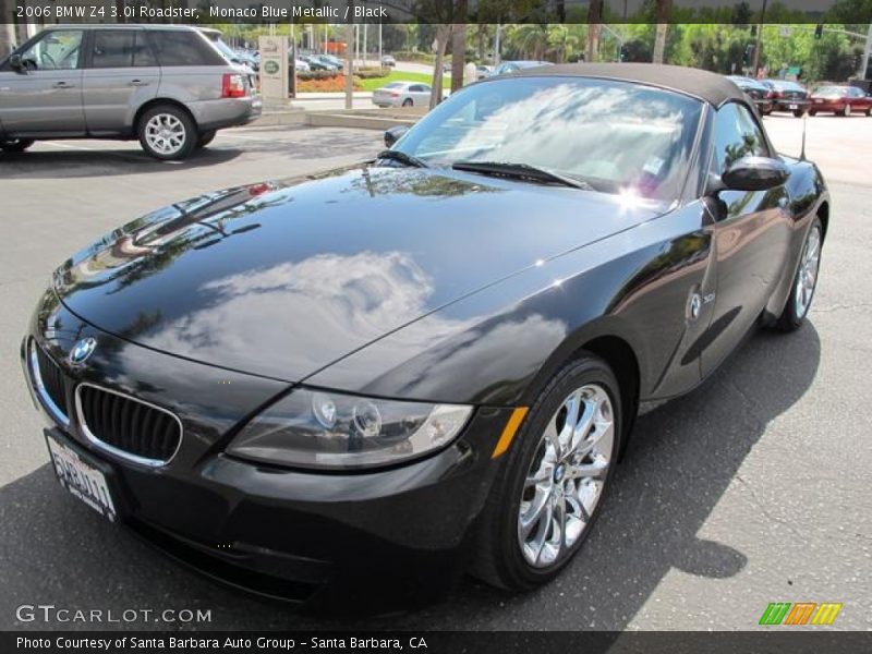 Monaco Blue Metallic / Black 2006 BMW Z4 3.0i Roadster