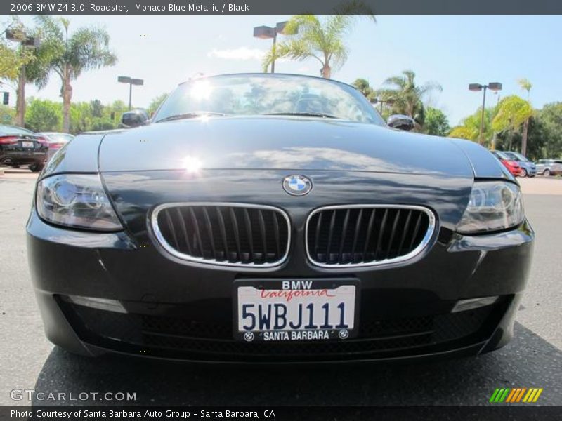 Monaco Blue Metallic / Black 2006 BMW Z4 3.0i Roadster