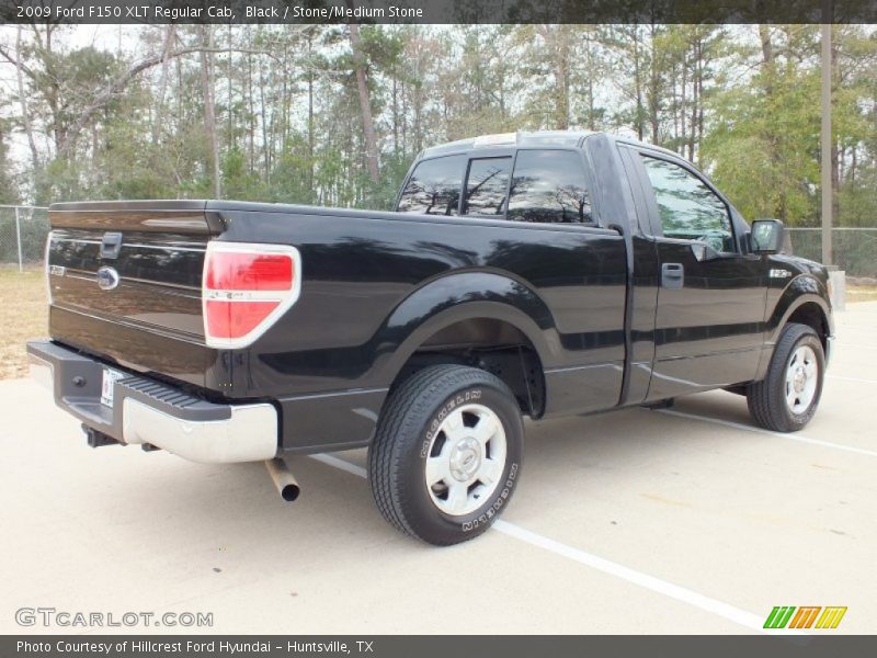 Black / Stone/Medium Stone 2009 Ford F150 XLT Regular Cab