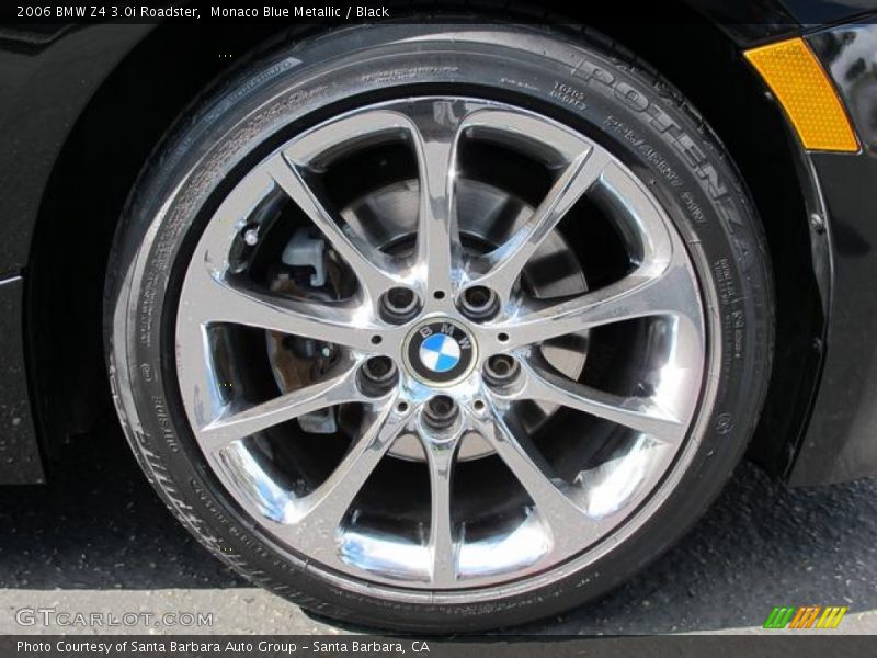 Monaco Blue Metallic / Black 2006 BMW Z4 3.0i Roadster