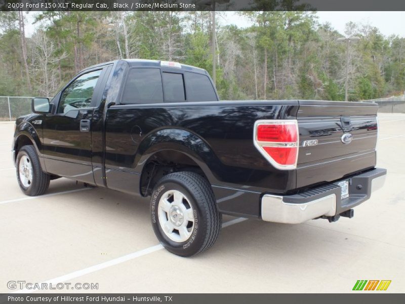 Black / Stone/Medium Stone 2009 Ford F150 XLT Regular Cab