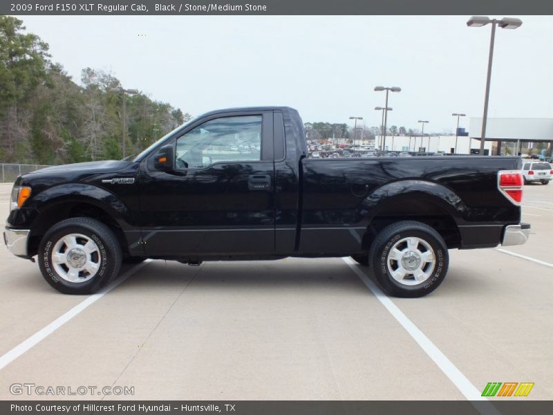 Black / Stone/Medium Stone 2009 Ford F150 XLT Regular Cab