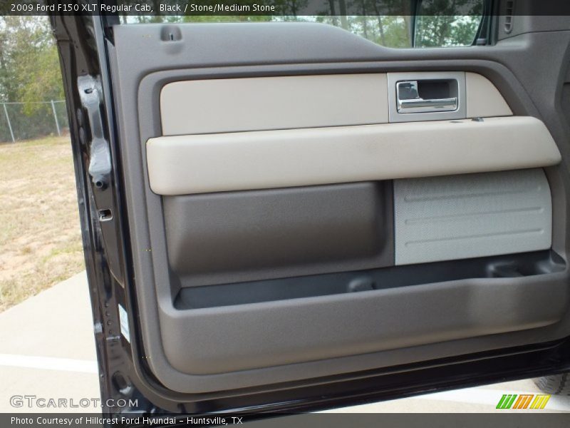 Black / Stone/Medium Stone 2009 Ford F150 XLT Regular Cab