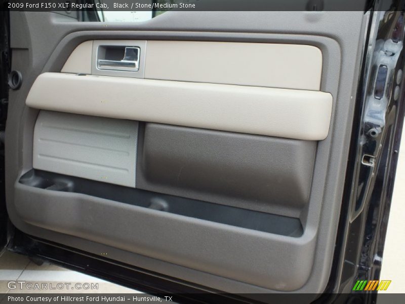Black / Stone/Medium Stone 2009 Ford F150 XLT Regular Cab