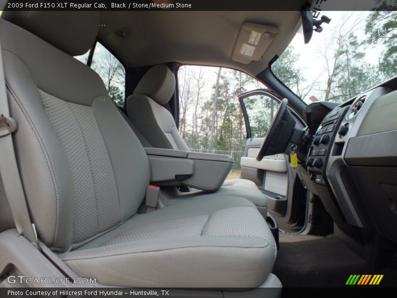 Black / Stone/Medium Stone 2009 Ford F150 XLT Regular Cab