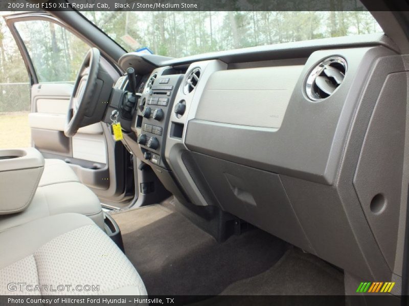 Black / Stone/Medium Stone 2009 Ford F150 XLT Regular Cab