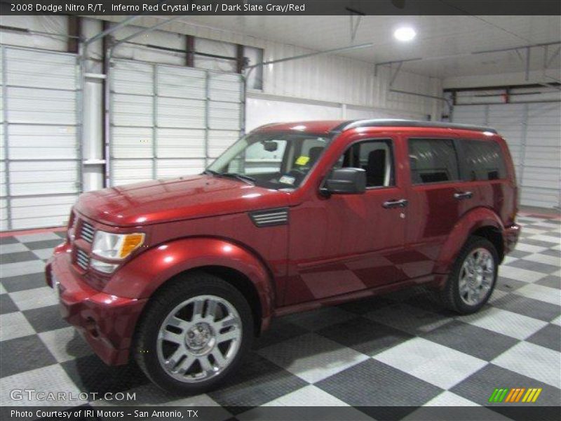 Inferno Red Crystal Pearl / Dark Slate Gray/Red 2008 Dodge Nitro R/T