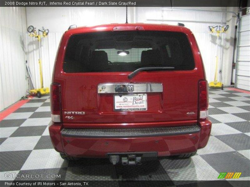 Inferno Red Crystal Pearl / Dark Slate Gray/Red 2008 Dodge Nitro R/T