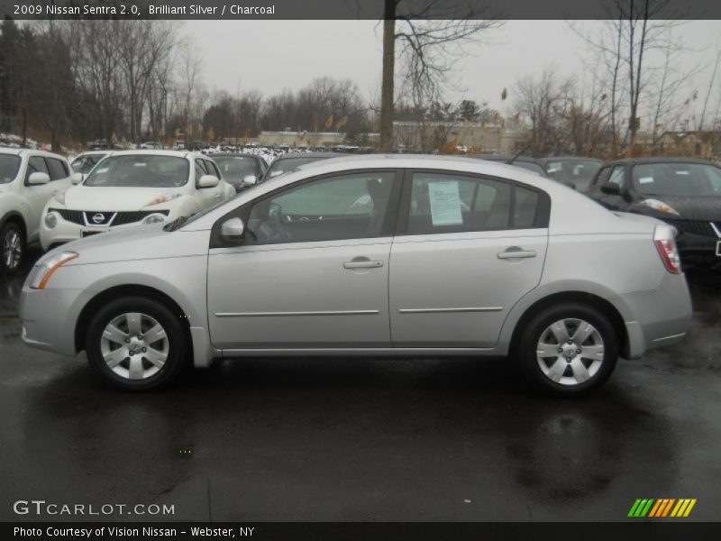 Brilliant Silver / Charcoal 2009 Nissan Sentra 2.0