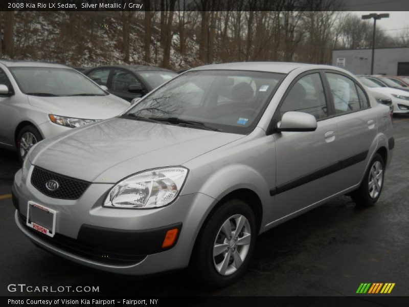 Silver Metallic / Gray 2008 Kia Rio LX Sedan