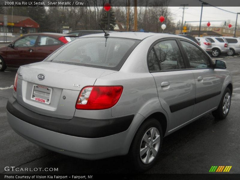 Silver Metallic / Gray 2008 Kia Rio LX Sedan