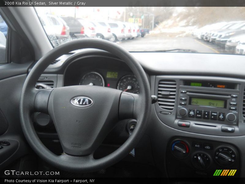 Silver Metallic / Gray 2008 Kia Rio LX Sedan