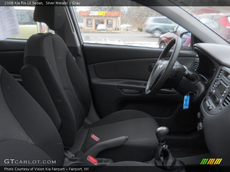 Silver Metallic / Gray 2008 Kia Rio LX Sedan