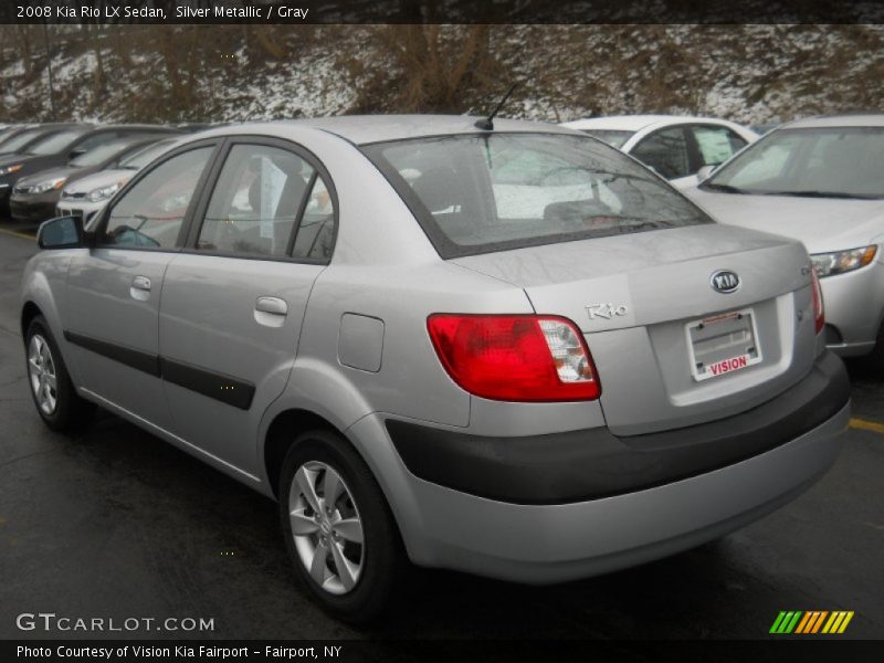 Silver Metallic / Gray 2008 Kia Rio LX Sedan