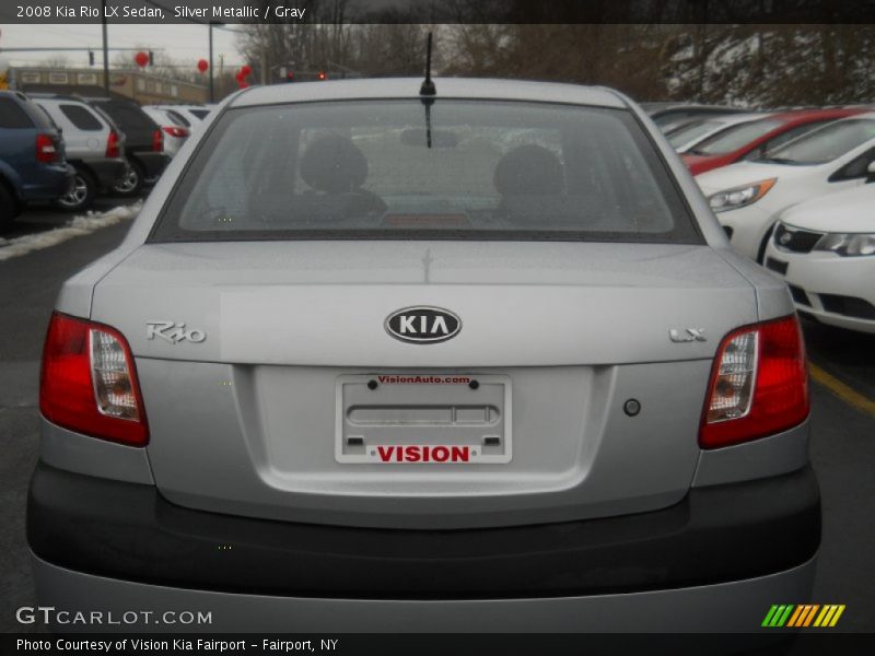Silver Metallic / Gray 2008 Kia Rio LX Sedan