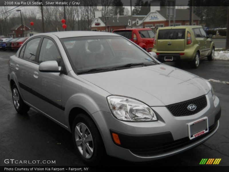 Silver Metallic / Gray 2008 Kia Rio LX Sedan