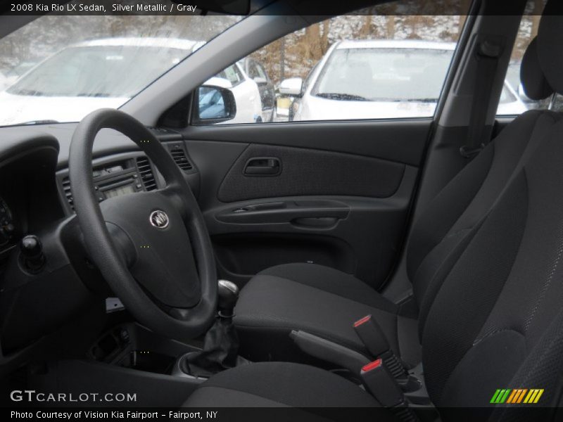 Silver Metallic / Gray 2008 Kia Rio LX Sedan