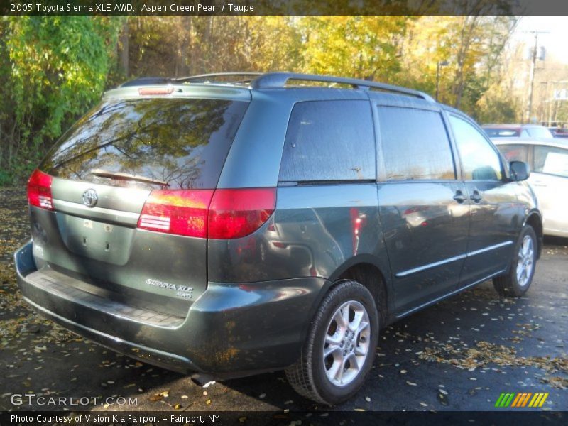 Aspen Green Pearl / Taupe 2005 Toyota Sienna XLE AWD