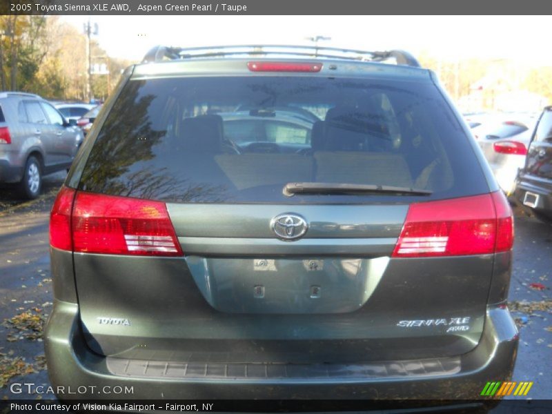 Aspen Green Pearl / Taupe 2005 Toyota Sienna XLE AWD
