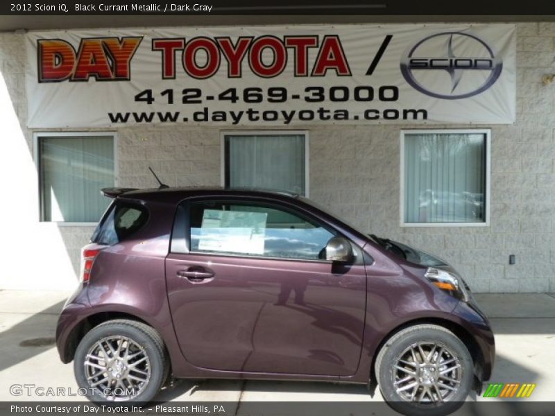 Black Currant Metallic / Dark Gray 2012 Scion iQ