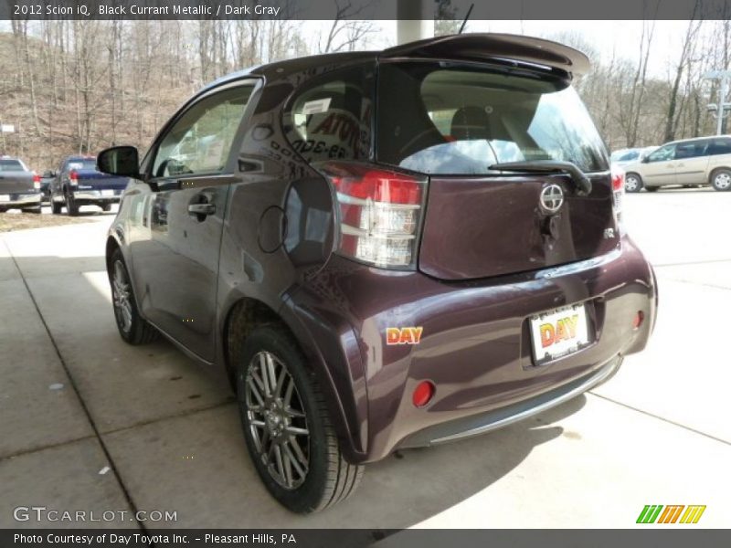 Black Currant Metallic / Dark Gray 2012 Scion iQ