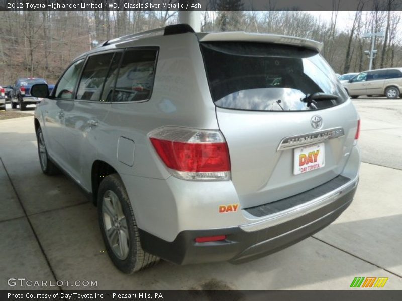 Classic Silver Metallic / Ash 2012 Toyota Highlander Limited 4WD