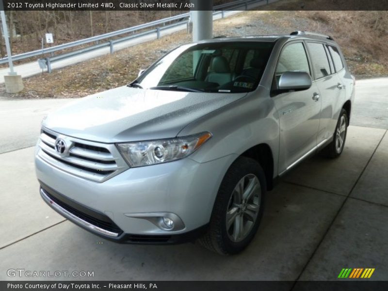 Classic Silver Metallic / Ash 2012 Toyota Highlander Limited 4WD