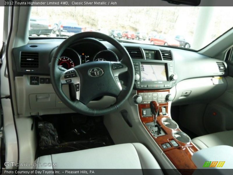 Classic Silver Metallic / Ash 2012 Toyota Highlander Limited 4WD