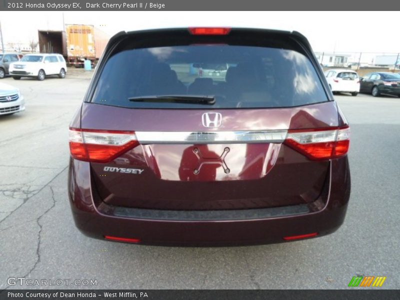 Dark Cherry Pearl II / Beige 2012 Honda Odyssey EX
