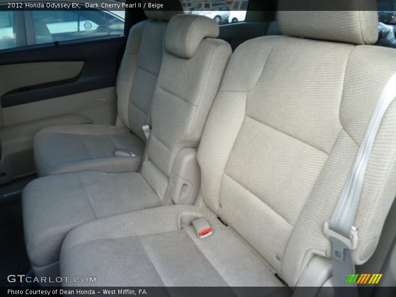 Dark Cherry Pearl II / Beige 2012 Honda Odyssey EX