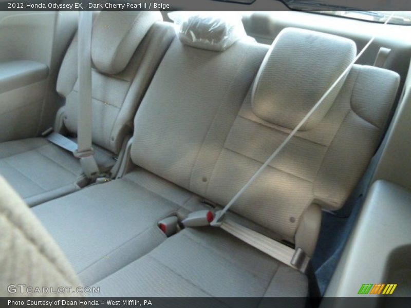 Dark Cherry Pearl II / Beige 2012 Honda Odyssey EX