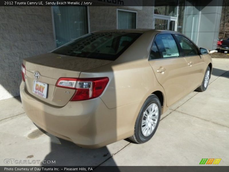 Sandy Beach Metallic / Ivory 2012 Toyota Camry LE