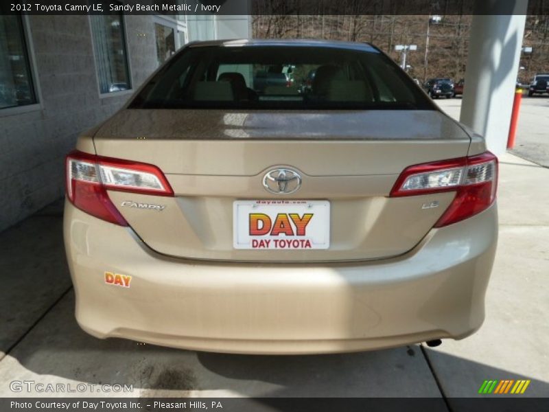 Sandy Beach Metallic / Ivory 2012 Toyota Camry LE