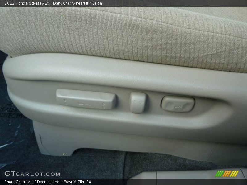 Dark Cherry Pearl II / Beige 2012 Honda Odyssey EX