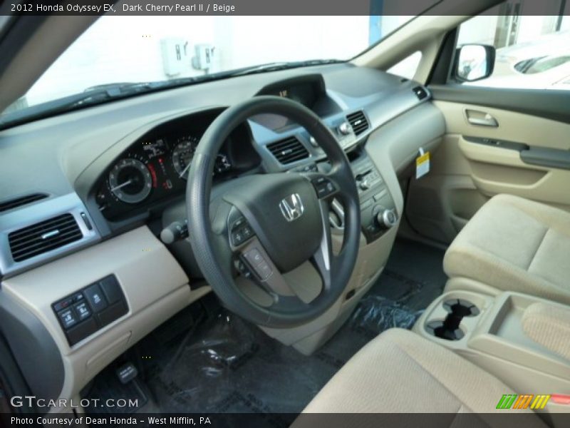  2012 Odyssey EX Beige Interior