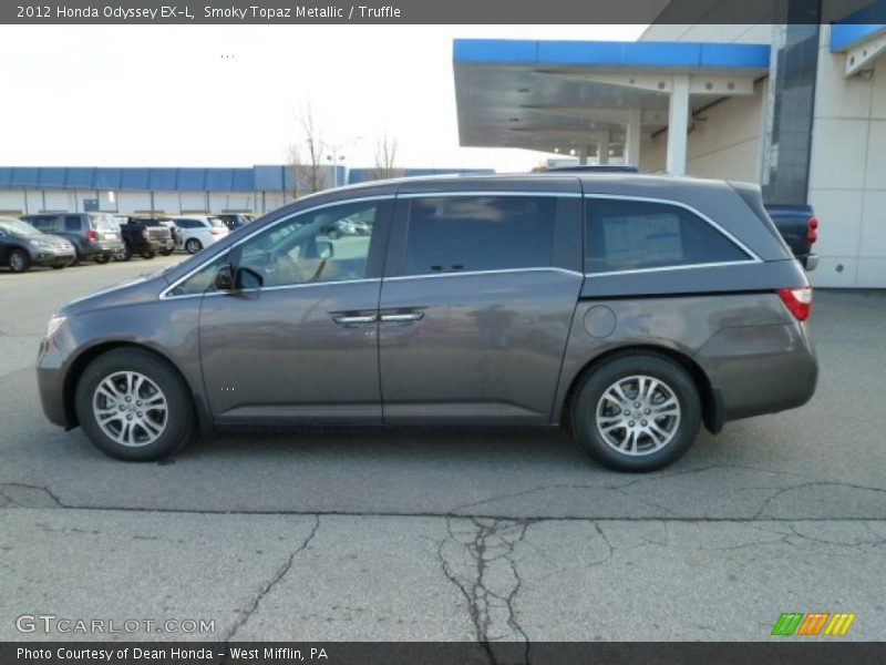 Smoky Topaz Metallic / Truffle 2012 Honda Odyssey EX-L