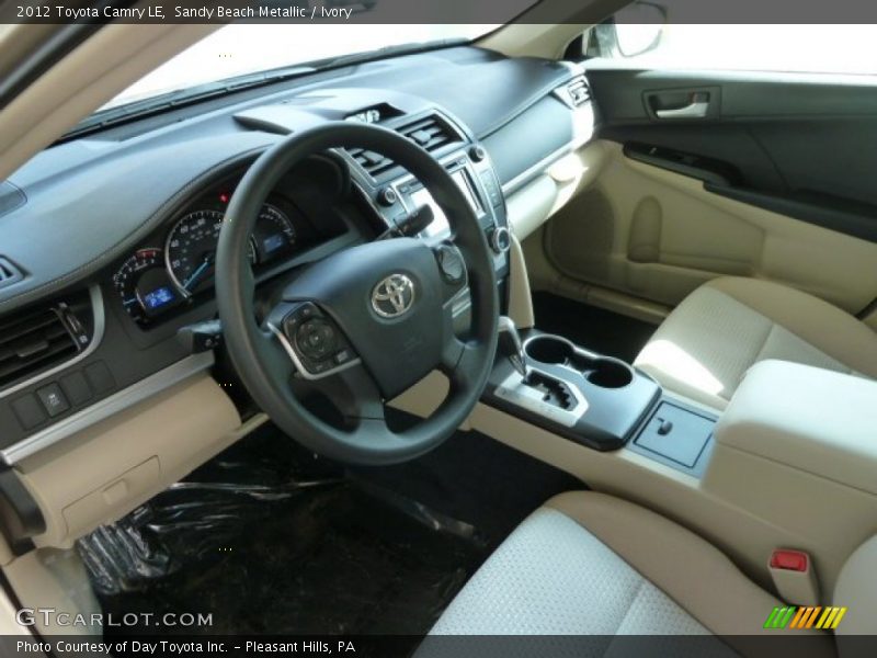 Sandy Beach Metallic / Ivory 2012 Toyota Camry LE