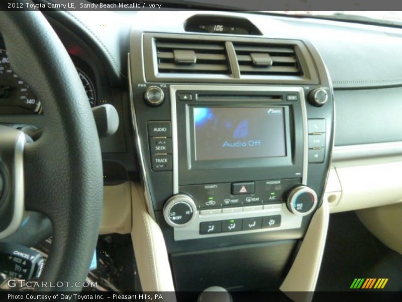 Sandy Beach Metallic / Ivory 2012 Toyota Camry LE