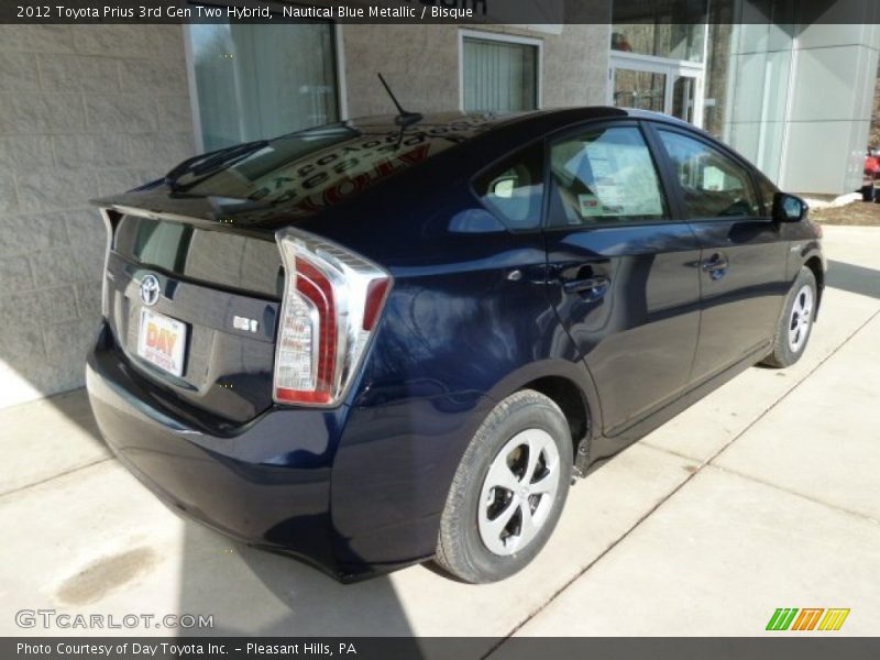 Nautical Blue Metallic / Bisque 2012 Toyota Prius 3rd Gen Two Hybrid