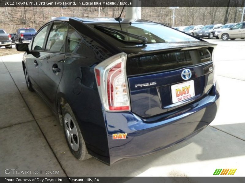 Nautical Blue Metallic / Bisque 2012 Toyota Prius 3rd Gen Two Hybrid