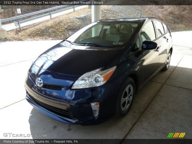 Nautical Blue Metallic / Bisque 2012 Toyota Prius 3rd Gen Two Hybrid