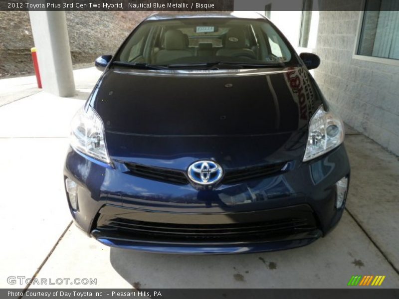 Nautical Blue Metallic / Bisque 2012 Toyota Prius 3rd Gen Two Hybrid