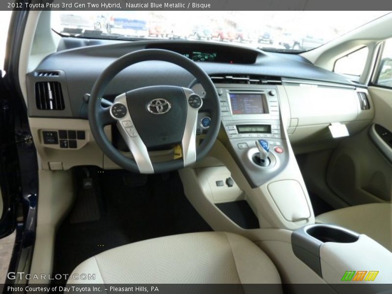 Nautical Blue Metallic / Bisque 2012 Toyota Prius 3rd Gen Two Hybrid