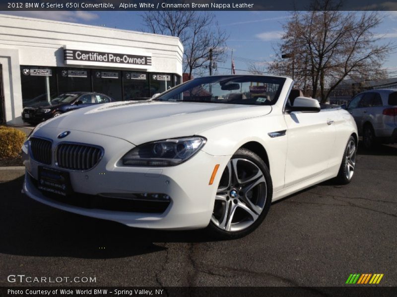 Front 3/4 View of 2012 6 Series 650i Convertible